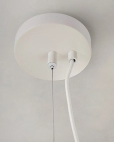 Biała lampa sufitowa z tekstylnym kloszem ø 76 cm Somar – Kave Home