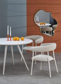 ARAMIS Stół jadalniany Okrągły 4-osobowy Lastryko Biały Nowoczesny fi.120cm