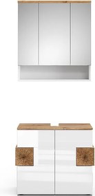 Zestaw mebli łazienkowych biały 73x37x64 eden