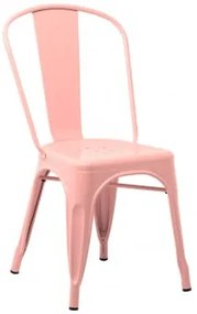 Zestaw 4 Sztaplowanych Krzeseł Jadalnianych Lix Rosa Palote | Daydream Pink - Sklum