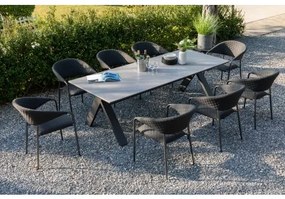 NOVA MELIA antracyt – luksusowy zestaw ogrodowy 6+1