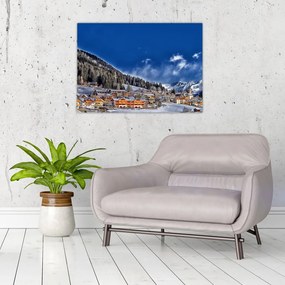 Obraz - Górskie miasteczko (70x50 cm)