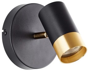 Brilliant - LED kinkiet punktowy VIGOLO 1xGU10/5W/230V czarny/złoty