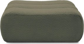 Zielony podnóżek z materiału bouclé Azra – Bobochic Paris