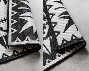 Dywan zewnętrzny dwustronny Gemini kremowo-czarny 200 cm x 290 cm