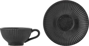 Czarna filiżanka do cappuccino ceramiczna 200 ml Neri – Bloomingville