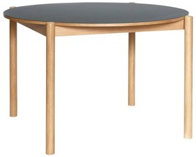 Okrągły stół z litego drewna dębowego ø 115 cm Oblique – Hübsch