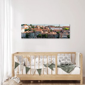 Obraz - Widok miasta z lotu ptaka (170x50 cm)
