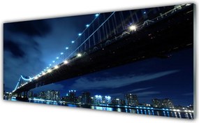 Panel Szklany do Kuchni Panorama Nowoczesnego Mostu