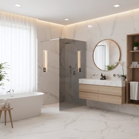 Kabina prysznicowa Walk-In Rea Flexi Grey / Chrome 110