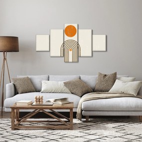 Obraz - Brązowe łuki (125x70 cm)