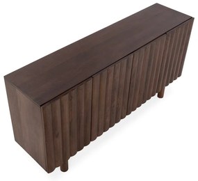 Brązowa komoda z litego drewna mango 160x80x40 cm Tamira – MOME