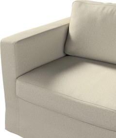 Pokrowiec na sofę Karlstad 2-osobową nierozkładaną długi kolor beżowy tkanina strukturalna