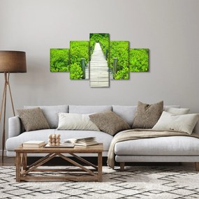 Obraz - drewniany chodnik (125x70 cm)