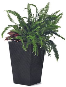 Ketter Osłonka na doniczkę Rattan Planter antracyt, 23,6 l, 29 x 44 x 29 cm