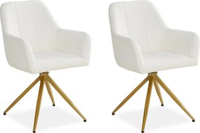 Krzesło jadalniane 56x86x60 cm beżowe