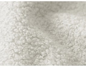 Biała rozkładana sofa z materiału bouclé 255 cm Milu – Makamii