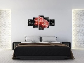 Obraz różowego kwiatu (125x70 cm)