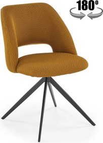 Obrotowe krzesło do jadalni z tkaniny membranowej K546 Halmar