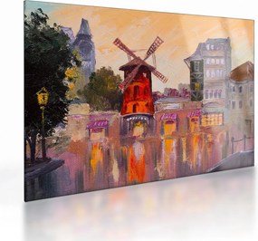 Obraz na szkle - Moulin Rouge, Paryż, Francja (70x50 cm)