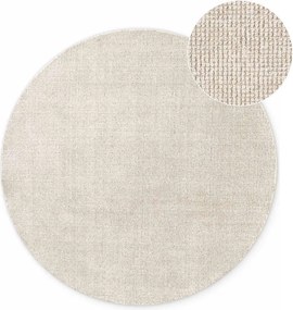 Kremowy wełniany okrągły dywan tkany ręcznie ø 200 cm Greenwich – Ted Baker