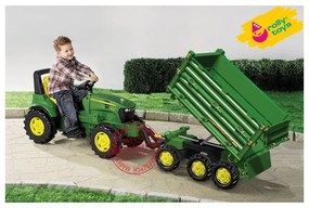 Rolly toys przyczepa wywrotka rolly multi john deere 3 osiowa