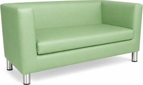 Sofa Monaco : Kolor nogi - Chrom, Kolor tkaniny - EKO-SKÓRA - 7D, Typ tkaniny - Eko-skóra , Wysokość nogi - 15 cm
