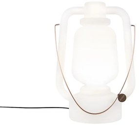 Lampa podłogowa biała 51 cm IP44 - Storm Large