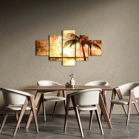 Obraz - Palmy na plaży (125x70 cm)