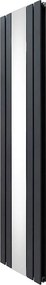 Grzejnik z płaskim lustrem - 1800 mm x 425 mm - antracytowy szary