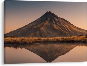 Obraz odbicia góry Taranaki, Nowa Zelandia (70x50 cm)