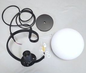 Lampa sufitowa szklana metalowa wisząca AT5-1SZ-Black