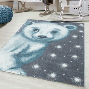Dywan dziecięcy Bambi Miś niebieski 80 cm x 150 cm