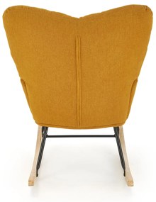 VASCO fotel bujany musztardowy