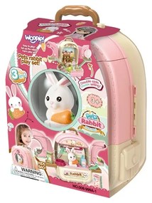 Woopie królik w plecaku 3w1 farma domek ogródek