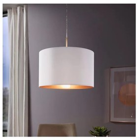 Eglo 78695 - Lampa wisząca PASTERI 1xE27/60W/230V biała