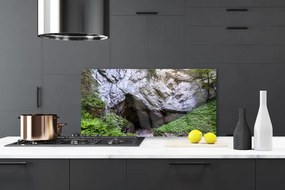 Panel Szklany do Kuchni Tajemnicza Górska Grota