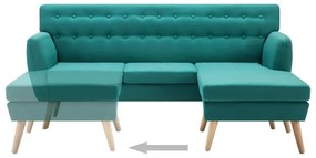 Tapicerowana pikowana sofa Kova 2G - zielona