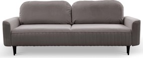 Masseno Sofa FILO z funkcją spania i pojemnikiem na pościel, Rozkładana sofa - Szary, VELLUTO 16