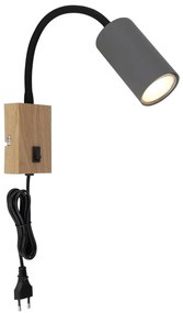 Globo 57911WG - Lampa ścienna ROBBY 1xGU10/25W/230V szaro-brązowa