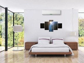 Obraz Ziemi z kosmosu (125x70 cm)