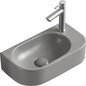 Mexen Viera umywalka nablatowa lewa 40 x 21 cm, szara jasna mat - 21274061L