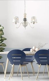 Biała nowoczesna lampa wisząca 7X D220 K0-R65