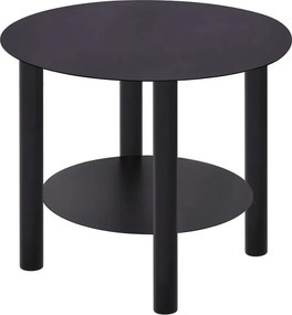 Czarny metalowy stolik kawowy w stylu loft E2-C98