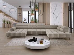Narożnik PLAZA XL Prawostronny z elektryczną regulacją siedziska Tkanina EDEN 04 WERSAL