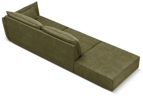 Zielony szezlong (prawostronny) Vanda – Mazzini Sofas