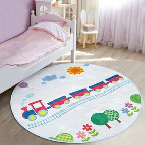 Jasnoniebieski dywan dziecięcy ø 100 cm Comfort – Mila Home