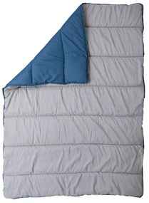 Całoroczna pikowana kołdra 140x200 cm z włókna wydrążonego, niebieska