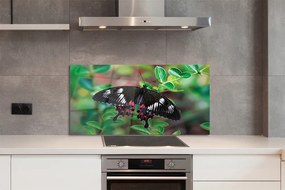 Panel Szklany Barwny Akcent na Liściach