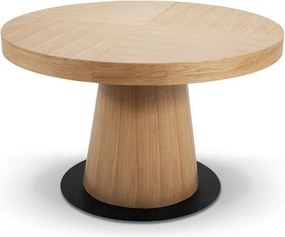 Stół rozkładany METALO Dąb do Salonu Jadalni 130-230 x 130 x 76 cm, Okrągły